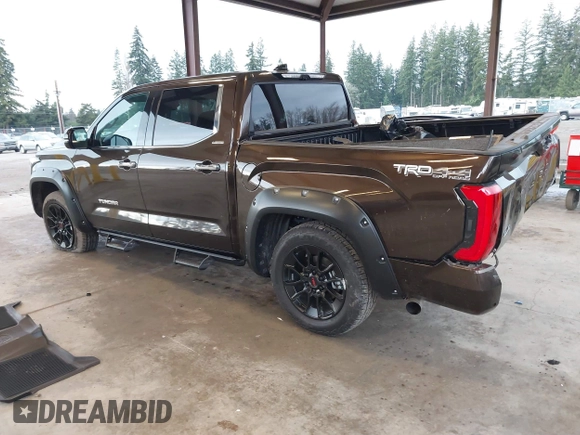 2023 Toyota Tundra Limited with VIN 5TFJA5DB9PX125400, listed as a IAAI auction lot 41336129 with 12,384 mi miles and . Bid and sale history available at DreamBid. Image 3.
