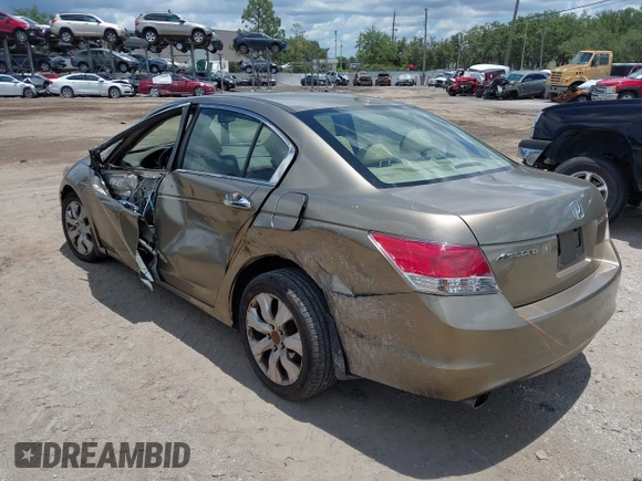 2010 Honda Accord EX-L z VIN 1HGCP3F88AA007606, wystawiony jako IAAI lot #42251843 z przebiegiem Nie podano mil oraz . Historia ofert i sprzedaży dostępna na DreamBid. Obrazek 3.