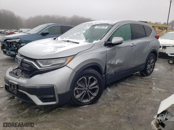 2022 Honda CR-V Hybrid EX with VIN 5J6RT6H51NL056661, listed as a Copart auction lot 43390735 with 56,710 mi miles and Salvage Title. Bid and sale history available at carsss.com. Image 1.