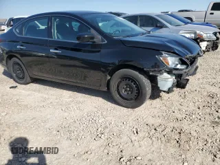 2017 Nissan Sentra S with VIN 3N1AB7AP9HY385551, listed as a Copart auction lot 54212455 with 70,175 mi miles and Salvage title. Bid and sale history available at DreamBid. Image 4.