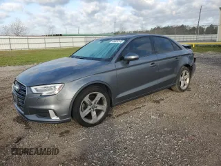 2018 Audi A3 Sedan Premium with VIN WAUAUGFF3J1035010, listed as a Copart auction lot 48635745 with 79,316 mi miles and Salvage Title. Bid and sale history available at carsss.com. Image 1.