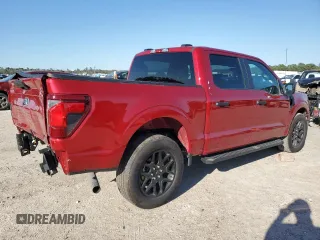 2024 Ford F-150 STX with VIN 1FTEW2KP7RKD11422, listed as a Copart auction lot 48724505 with 1,739 mi miles and Salvage Title. Bid and sale history available at carsss.com. Image 3.