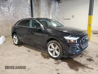 2023 Audi Q8 Premium with VIN WA1AVBF17PD020440, listed as a Copart auction lot 87322714 with 9,963 mi miles and Salvage title. Bid and sale history available at DreamBid. Image 4.