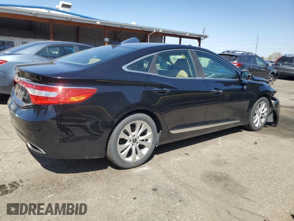 2012 Hyundai Azera with VIN KMHFG4JG2CA161033, listed as a Copart auction lot 52819405 with 89,102 mi miles and Salvage title. Bid and sale history available at DreamBid. Image 3.