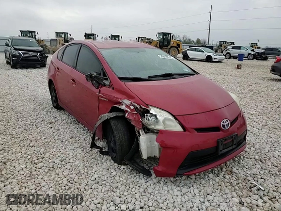 2013 Toyota Prius One with VIN JTDKN3DU3D5555123, listed as a Copart auction lot 50601635 with 206,210 mi miles and Salvage Title. Bid and sale history available at carsss.com. Image 11.