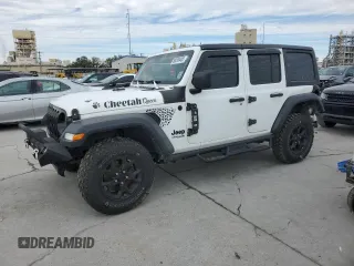 2021 Jeep Wrangler Unlimited Willys with VIN 1C4HJXDN6MW669813, listed as a Copart auction lot 88289405 with 48,959 mi miles and Salvage Title. Bid and sale history available at DreamBid. Image 1.