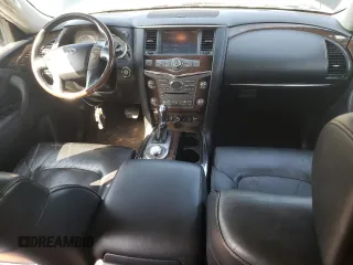 2011 Infiniti QX56 8-passenger with VIN JN8AZ2NC3B9301292, listed as a Copart auction lot 64829454 with 175,001 mi miles and Salvage Title. Bid and sale history available at carsss.com. Image 8.