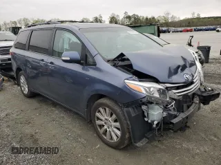 2017 Toyota Sienna with VIN 5TDDZ3DC2HS146616, listed as a Copart auction lot 51382805 with 73,740 mi miles and Salvage Title. Bid and sale history available at DreamBid. Image 4.