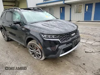 2023 Kia Sorento X-Line SX Prestige with VIN 5XYRKDLF9PG224459, listed as a Copart auction lot 85465904 with 25,136 mi miles and Salvage Title. Bid and sale history available at DreamBid. Image 11.