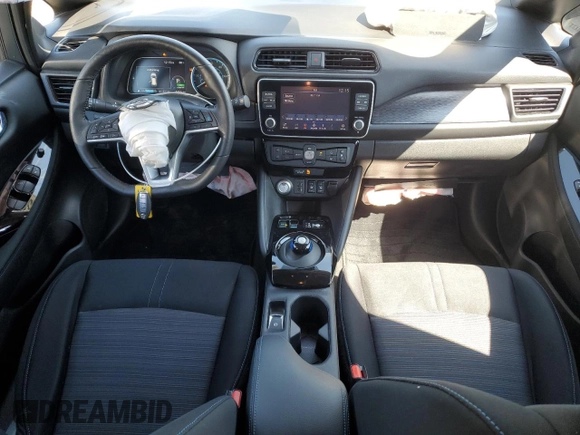2022 Nissan LEAF SV Plus with VIN 1N4BZ1CV8NC564082, listed as a Copart auction lot 49554945 with 15,394 mi miles and Salvage title. Bid and sale history available at DreamBid. Image 8.