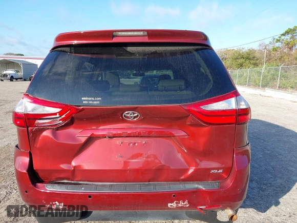 2016 Toyota Sienna XLE with VIN 5TDYK3DC8GS701072, listed as a IAAI auction lot 41154795 with 52,600 mi miles and . Bid and sale history available at DreamBid. Image 16.