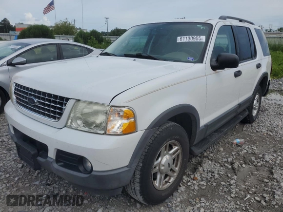 2003 Ford Explorer XLT with VIN 1FMZU63K63UB10345, listed as a Copart auction lot 61130955 with 116,918 mi miles and Salvage title. Bid and sale history available at DreamBid. Image 1.