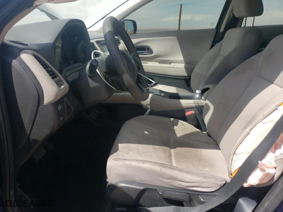 2016 Honda HR-V LX with VIN 3CZRU6H37GM729109, listed as a Copart auction lot 51066695 with 107,857 mi miles and Salvage Title. Bid and sale history available at carsss.com. Image 7.