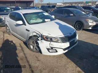 2015 Kia Optima LX z VIN 5XXGM4A72FG364272, wystawiony jako IAAI lot #41725223 z przebiegiem 147 219 mil mil oraz . Historia ofert i sprzedaży dostępna na DreamBid. Obrazek 1.