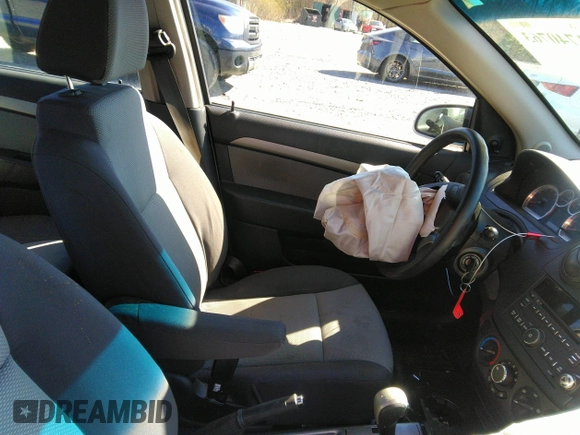 2009 Chevrolet Aveo 1LT with VIN KL1TD66E49B302519, listed as a IAAI auction lot 41740763 with 82,033 mi miles and . Bid and sale history available at DreamBid. Image 5.