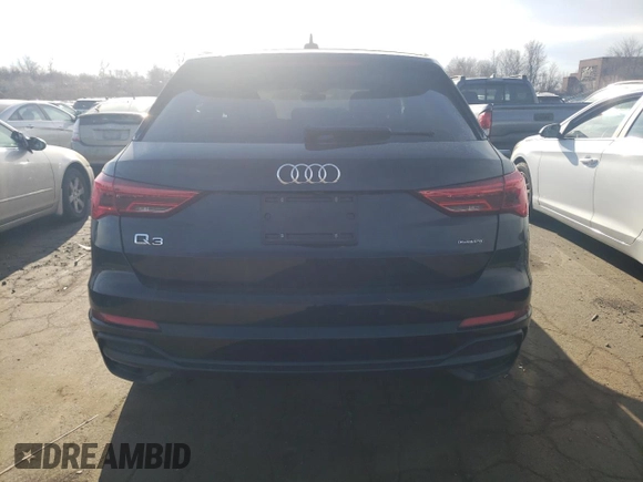 2020 Audi Q3 S line Prestige with VIN WA1FECF39L1060222, listed as a Copart auction lot 88142775 with 86,024 mi miles and Salvage Title. Bid and sale history available at carsss.com. Image 6.