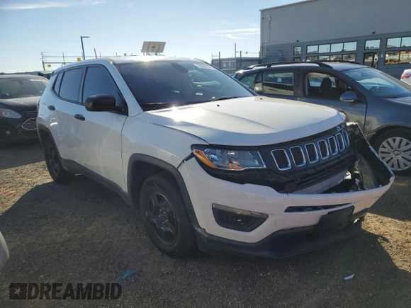 2017 Jeep Compass Sport with VIN 3C4NJCAB4HT672923, listed as a Copart auction lot 78287074 with 70,724 mi miles and Salvage Title. Bid and sale history available at carsss.com. Image 4.