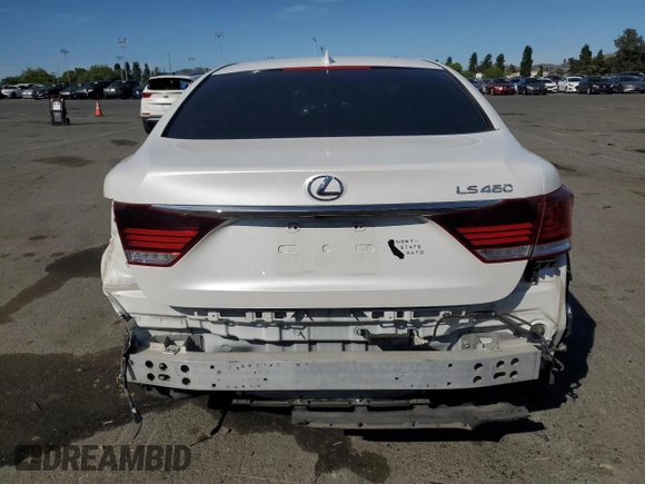2017 Lexus LS 460 with VIN JTHBL5EF1H5144471, listed as a Copart auction lot 55804125 with 63,556 mi miles and Salvage title. Bid and sale history available at DreamBid. Image 6.