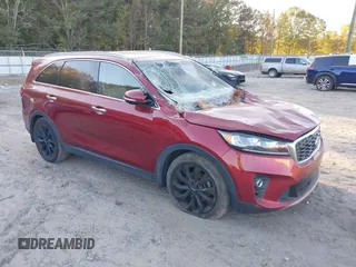 2020 Kia Sorento EX V6 with VIN 5XYPH4A59LG658892, listed as a IAAI auction lot 40647998 with 79,698 mi miles. Bid and sale history available at carsss.com. Image 1.