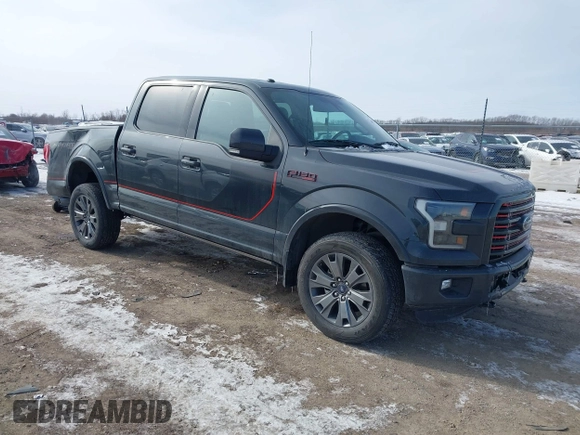 2016 Ford F-150 XLT with VIN 1FTEW1EF5GFC66144, listed as a IAAI auction lot 41607656 with 112,009 mi miles. Bid and sale history available at carsss.com. Image 1.