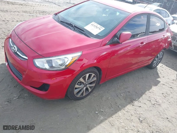 2017 Hyundai Accent Value Edition with VIN KMHCT4AE5HU277586, listed as a IAAI auction lot 41329279 with NaN miles. Bid and sale history available at carsss.com. Image 2.