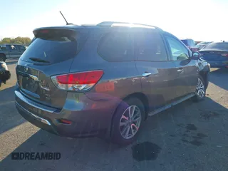 2016 Nissan Pathfinder Platinum with VIN 5N1AR2MMXGC629580, listed as a IAAI auction lot 40817601 with 106,046 mi miles and . Bid and sale history available at DreamBid. Image 4.