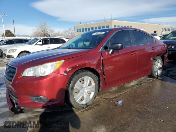 2016 Subaru Legacy 2.5i with VIN 4S3BNBA60G3044839, listed as a Copart auction lot 41841735 with 51,244 mi miles and Salvage Title. Bid and sale history available at carsss.com. Image 1.