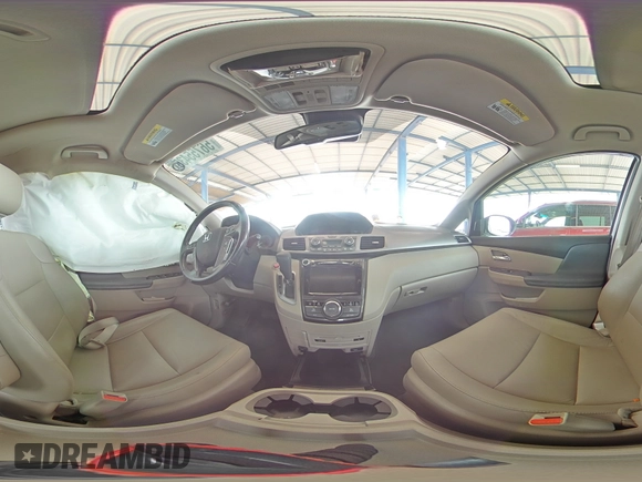 2017 Honda Odyssey Touring with VIN 5FNRL5H94HB007979, listed as a Copart auction lot 56755435 with 125,821 mi miles and Salvage title. Bid and sale history available at DreamBid. Image 15.