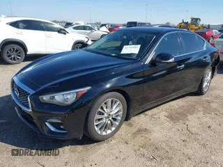 2021 Infiniti Q50 3.0t LUXE with VIN JN1EV7BP8MM700070, listed as a IAAI auction lot 41713519 with 75,333 mi miles. Bid and sale history available at carsss.com. Image 19.