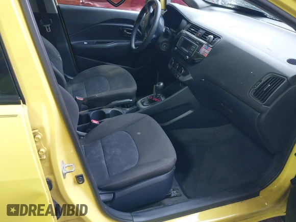 2016 Kia Rio LX with VIN KNADM4A32G6601159, listed as a IAAI auction lot 42044543 with 84,834 mi miles. Bid and sale history available at carsss.com. Image 5.