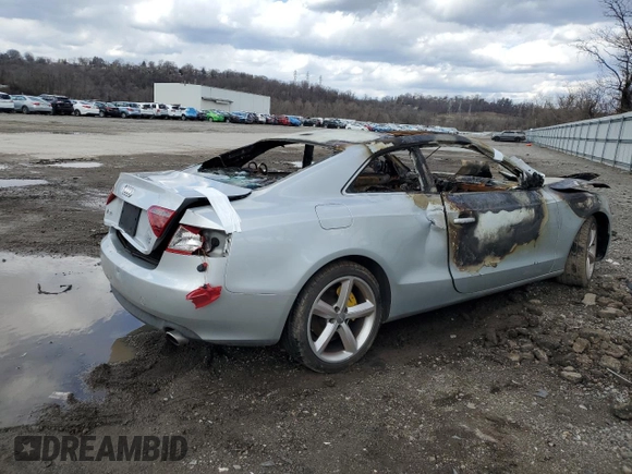 2009 Audi A5 with VIN WAUDK78T09A001754, listed as a Copart auction lot 50574115 with 0 mi miles and Salvage Title. Bid and sale history available at carsss.com. Image 3.