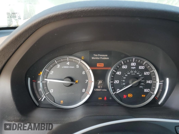 2015 Acura MDX Technology with VIN 5FRYD3H49FB012074, listed as a Copart auction lot 87838855 with 128,601 mi miles and Salvage Title. Bid and sale history available at DreamBid. Image 9.