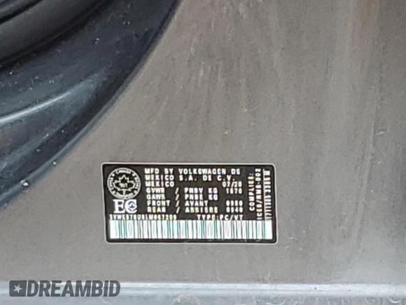 2020 Volkswagen Jetta SEL with VIN 3VWEB7BU8LM067209, listed as a Copart auction lot 54846204 with Not provided miles and Salvage title. Bid and sale history available at DreamBid. Image 12.