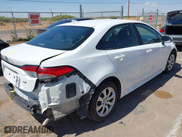 2024 Toyota Corolla LE with VIN 5YFB4MDE4RP108747, listed as a IAAI auction lot 42179917 with 32,182 mi miles and . Bid and sale history available at DreamBid. Image 4.