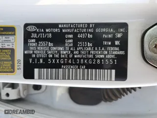 2019 Kia Optima LX with VIN 5XXGT4L38KG281551, listed as a Copart auction lot 48494565 with 80,364 mi miles and Salvage Title. Bid and sale history available at carsss.com. Image 15.