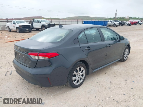 2024 Toyota Corolla LE with VIN 5YFB4MDE6RP103677, listed as a IAAI auction lot 42116151 with 51,076 mi miles. Bid and sale history available at carsss.com. Image 4.