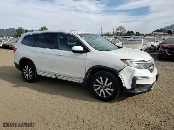 2019 Honda Pilot EX-L with VIN 5FNYF6H57KB063038, listed as a Copart auction lot 47281855 with 109,761 mi miles and Salvage Title. Bid and sale history available at carsss.com. Image 12.