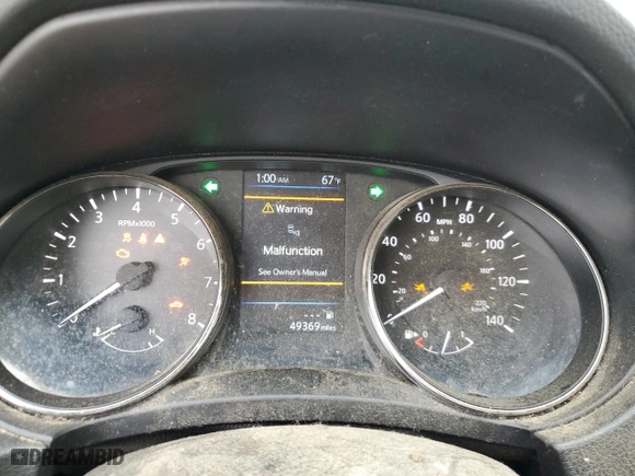2022 Nissan Rogue Sport S with VIN JN1BJ1AV7NW342851, listed as a Copart auction lot 84307514 with 49,369 mi miles and Salvage Title. Bid and sale history available at carsss.com. Image 9.