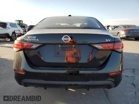 2020 Nissan Sentra SV with VIN 3N1AB8CV0LY213158, listed as a Copart auction lot 49548475 with 69,953 mi miles and Salvage Title. Bid and sale history available at carsss.com. Image 6.