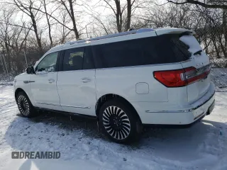 2021 Lincoln Navigator Black Label z VIN 5LMJJ3TTXMEL00316, wystawiony jako Copart lot #44690355 z przebiegiem 20 296 mil mil oraz Szkoda całkowita • Salvage title. Historia ofert i sprzedaży dostępna na DreamBid. Obrazek 2.