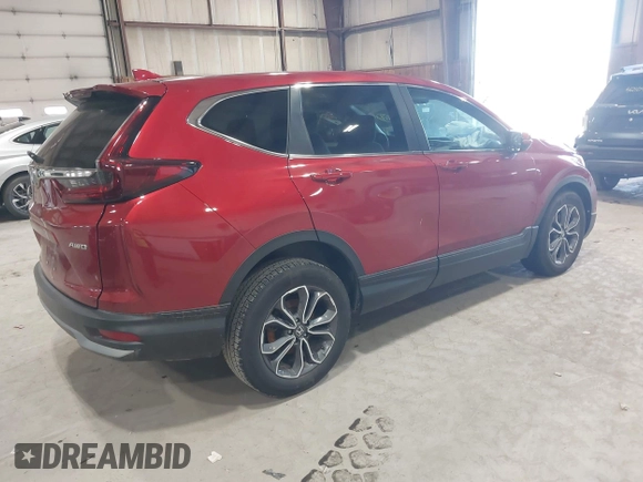2021 Honda CR-V EX with VIN 2HKRW2H53MH621761, listed as a IAAI auction lot 42071487 with 52,304 mi miles and . Bid and sale history available at carsss.com. Image 4.
