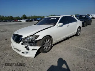 2007 Mercedes-Benz S 5.5L V8 with VIN WDDNG71X37A063481, listed as a Copart auction lot 52700355 with 213,817 mi miles and Salvage Title. Bid and sale history available at carsss.com. Image 1.