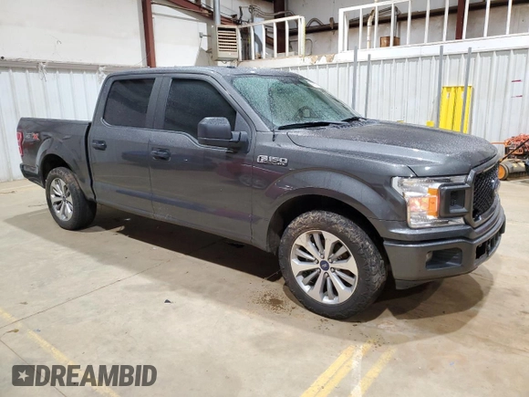 2018 Ford F-150 XL with VIN 1FTEW1CP8JKD02662, listed as a Copart auction lot 45852855 with 212,876 mi miles and Salvage Title. Bid and sale history available at DreamBid. Image 4.