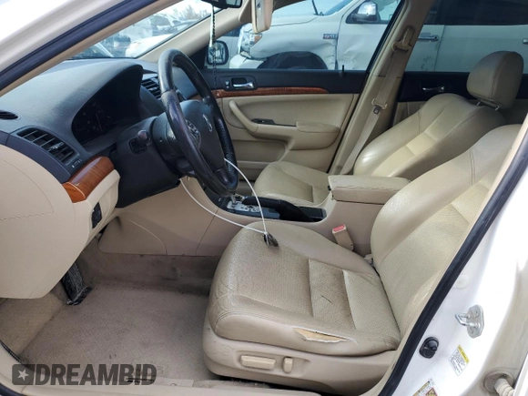 2007 Acura TSX Navi with VIN JH4CL96957C001778, listed as a Copart auction lot 57298815 with 484,754 mi miles and Salvage title. Bid and sale history available at DreamBid. Image 7.