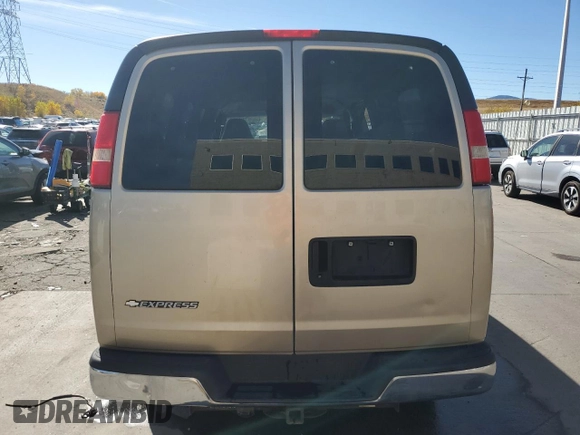 2007 Chevrolet Express Passenger with VIN 1GAHG35U371139158, listed as a Copart auction lot 77185544 with Not provided miles and Salvage title. Bid and sale history available at DreamBid. Image 6.
