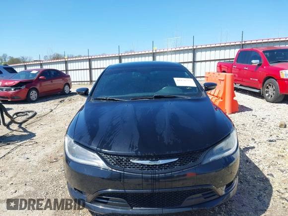 2015 Chrysler 200 S with VIN 1C3CCCBBXFN721897, listed as a IAAI auction lot 41971777 with 115,330 mi miles. Bid and sale history available at carsss.com. Image 12.