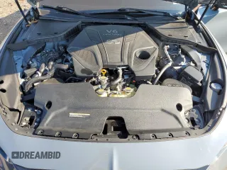 2021 Infiniti Q60 Red Sport 400 with VIN JN1FV7LL7MM560206, listed as a Copart auction lot 69141254 with 27,365 mi miles and Salvage title. Bid and sale history available at DreamBid. Image 11.