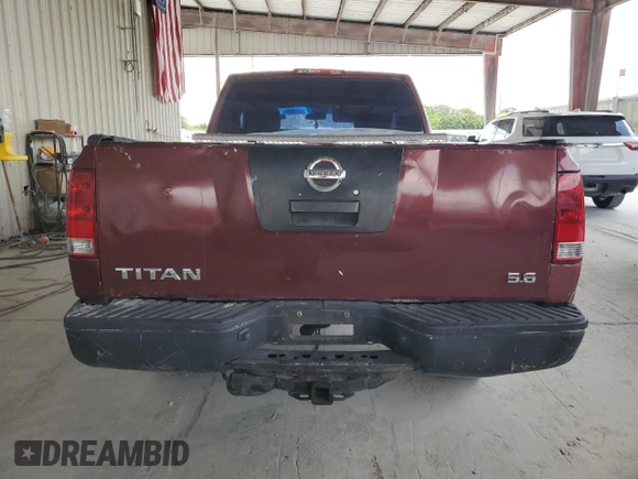 2005 Nissan Titan XE with VIN 1N6BA06A65N535167, listed as a Copart auction lot 55182215 with 173,338 mi miles and Clean Title. Bid and sale history available at carsss.com. Image 6.