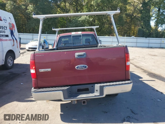 2005 Ford F-150 XL with VIN 1FTRF12W65KC58208, listed as a Copart auction lot 82281114 with 129,774 mi miles and Salvage title. Bid and sale history available at DreamBid. Image 6.