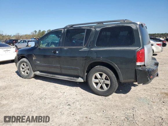 2009 Nissan Armada SE z VIN 5N1BA08D09N607461, wystawiony jako Copart lot #48245795 z przebiegiem 247 466 mil mil oraz Szkoda całkowita • Salvage title. Historia ofert i sprzedaży dostępna na DreamBid. Obrazek 2.